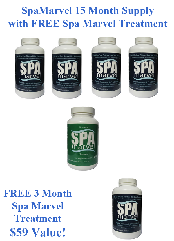 Spa Marvel 15 Month Bundle with FREE X10 KDF Water Filter