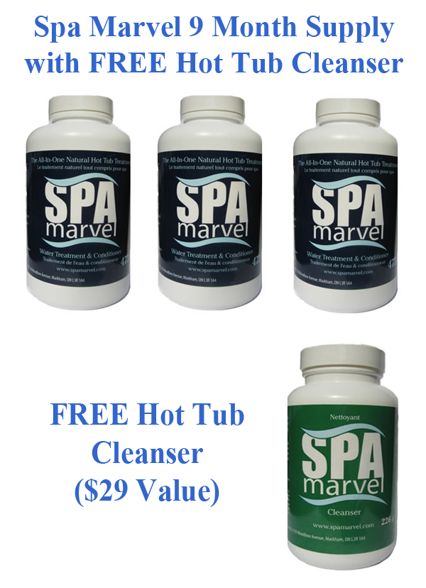 Spa Marvel 9 Month Bundle with FREE Spa Marvel Hot Tub Cleanser